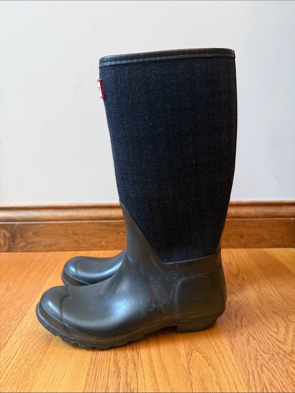 Hunter Arlen Plaid Wool Tall Rain Boots Unisex EU 38 Female Size 7 Male Size 6 - Picture 4 of 14